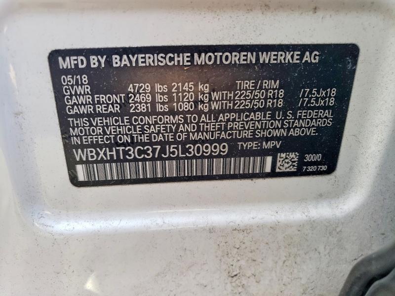 Aukcja sprzedaży 2018 Bmw X1, vin: WBXHT3C37J5L30999, numer aukcji: 61214836