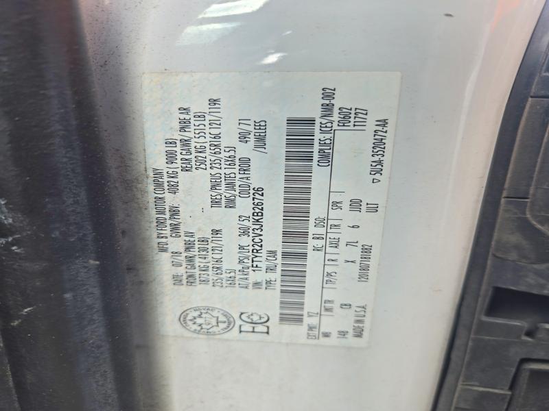 Aukcja sprzedaży 2018 Ford Transit, vin: 1FTYR2CV3JKB26726, numer aukcji: 64576096
