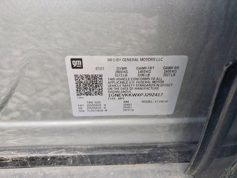 Продажа на аукционе авто 2023 Chevrolet Traverse, vin: 1GNEVKKWXPJ292417, номер лота: 66776986