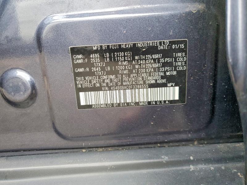 Aukcja sprzedaży 2015 Subaru Outback, vin: 4S4BSBAC0F3286555, numer aukcji: 64630416