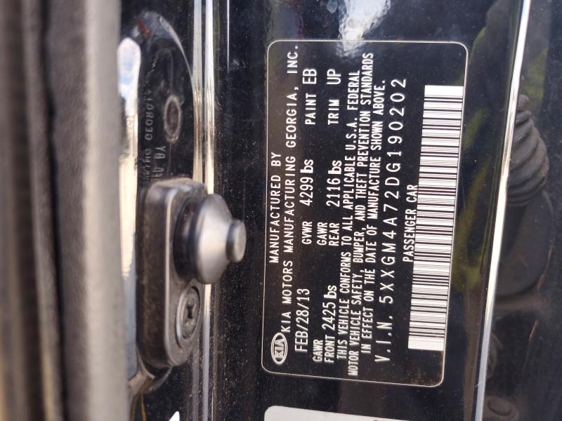66564276 :رقم المزاد ، 5XXGM4A72DG190202 vin ، 2013 Kia Optima مزاد بيع