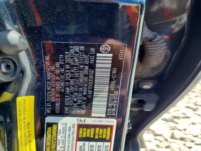 Aukcja sprzedaży 2014 Toyota Camry, vin: 4T4BF1FK0ER381307, numer aukcji: 64937396