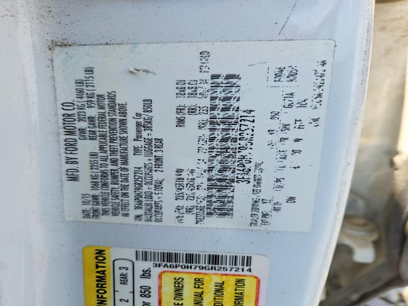 65054996 :رقم المزاد ، 3FA6P0H79GR257214 vin ، 2016 Ford Fusion مزاد بيع
