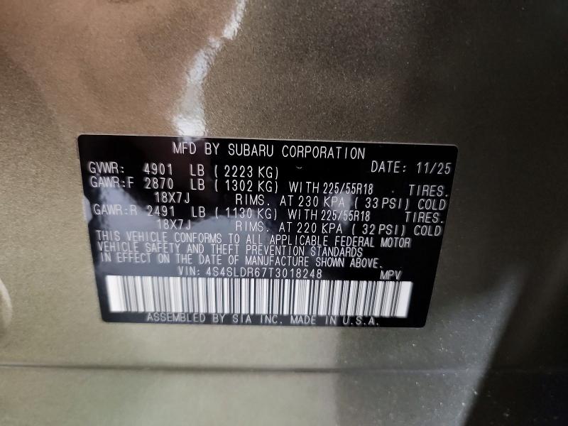 Продажа на аукционе авто 2026 Subaru Forester, vin: 4S4SLDR67T3018248, номер лота: 64087896