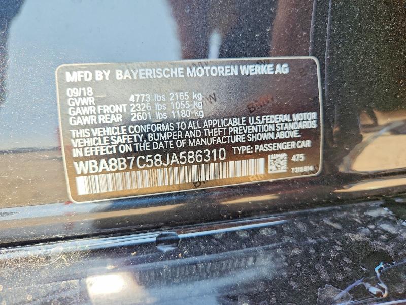 Aukcja sprzedaży 2018 Bmw 340, vin: WBA8B7C58JA586310, numer aukcji: 65227926