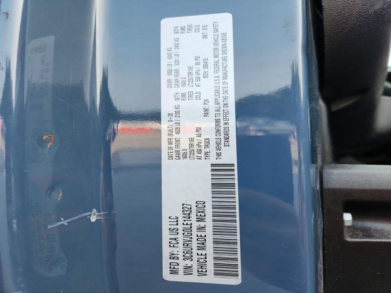 Продаж на аукціоні авто 2020 Ram Promaster 3500, vin: 3C6URVJG0LE144327, номер лоту: 64186136