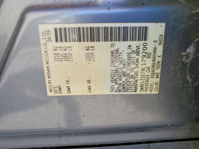 Aukcja sprzedaży 2009 Nissan Altima Hybrid, vin: 1N4CL21E79C179200, numer aukcji: 64343886