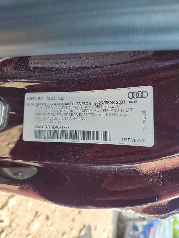 Aukcja sprzedaży 2014 Audi A5, vin: WAULFAFR1EA071777, numer aukcji: 64216636
