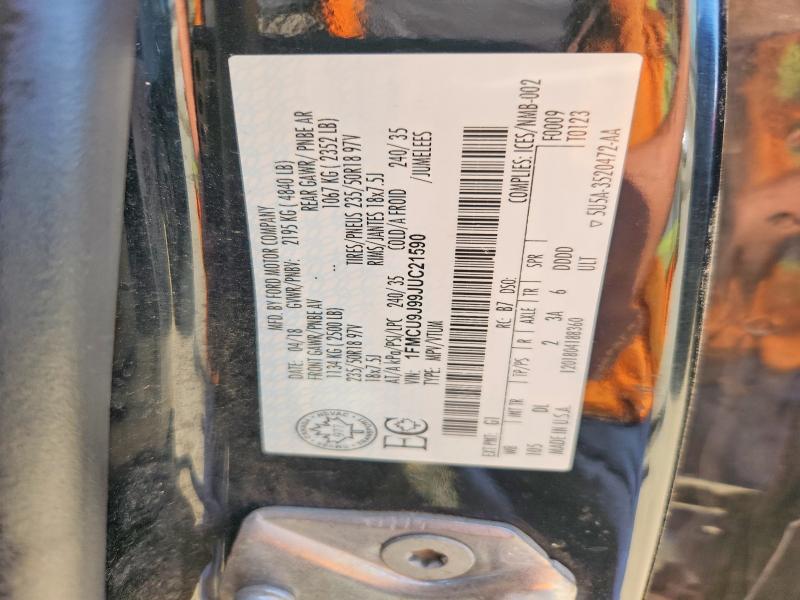 Aukcja sprzedaży 2018 Ford Escape, vin: 1FMCU9J99JUC21590, numer aukcji: 64401056