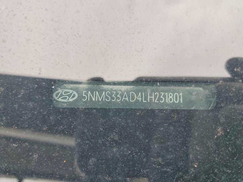 Aukcja sprzedaży 2020 Hyundai Santa Fe, vin: 5NMS33AD4LH231801, numer aukcji: 64089576