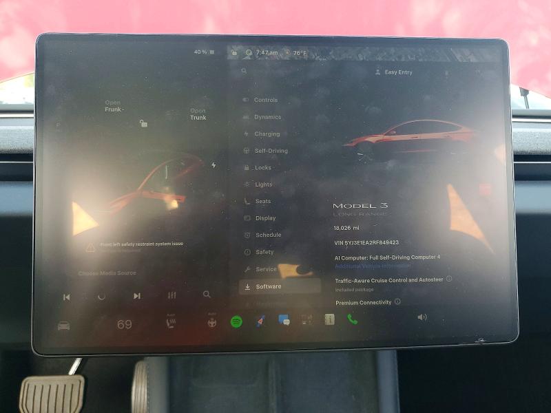 Aukcja sprzedaży 2024 Tesla Model 3, vin: 5YJ3E1EA2RF849423, numer aukcji: 64691946