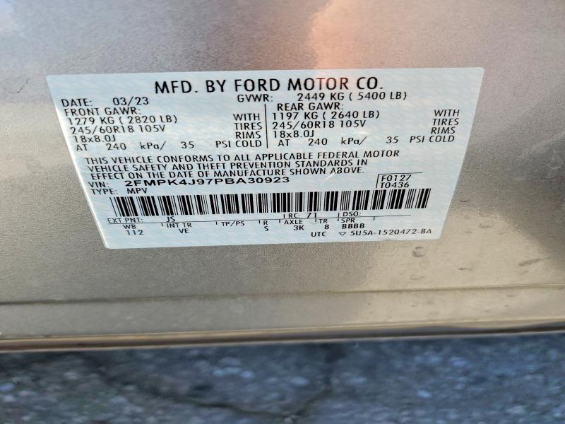 Продажа на аукционе авто 2023 Ford Edge, vin: 2FMPK4J97PBA30923, номер лота: 63772906