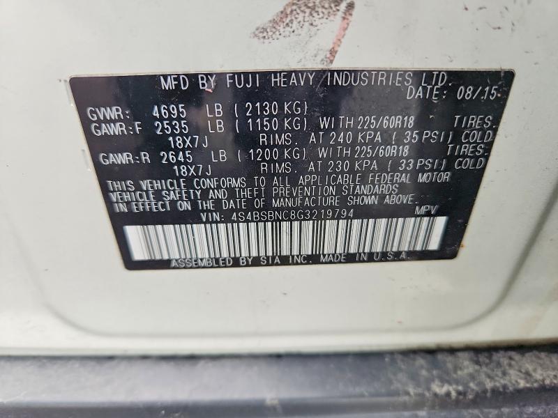Продажа на аукционе авто 2016 Subaru Outback, vin: 4S4BSBNC8G3219794, номер лота: 63539936