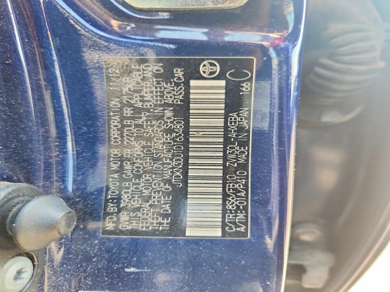 2013 Toyota Prius მანქანა იყიდება აუქციონზე, vin: JTDKN3DU1D1634801, აუქციონის ნომერი: 64853606