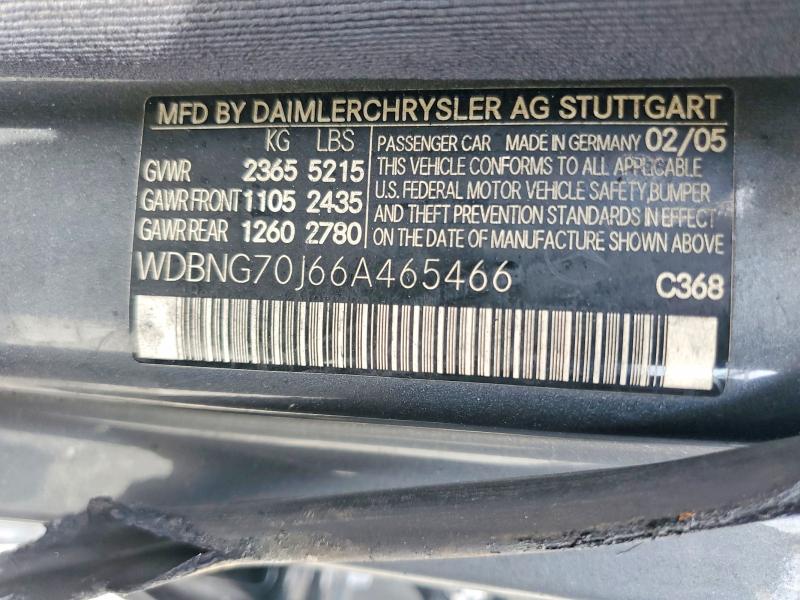 Продаж на аукціоні авто 2006 Mercedes-benz S, vin: WDBNG70J66A465466, номер лоту: 64986066