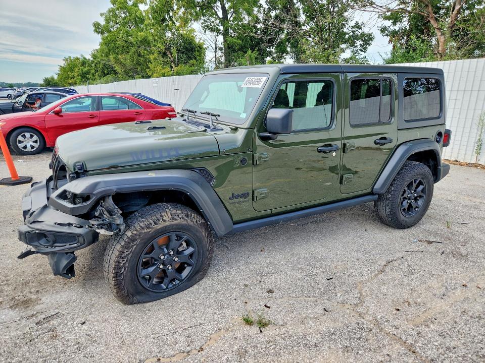 65464096 :رقم المزاد ، 1C4HJXDN6MW819791 vin ، 2021 Jeep Wrangler Unlimited مزاد بيع