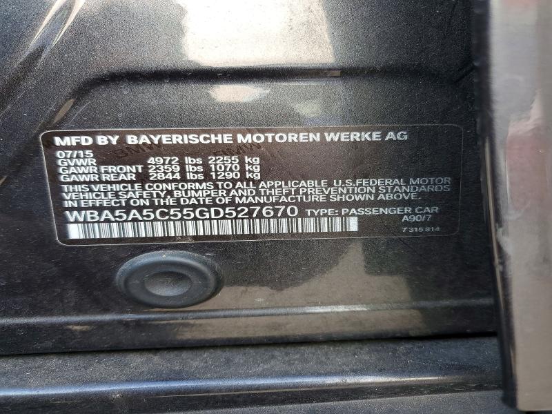 Продажа на аукционе авто 2016 Bmw 528, vin: WBA5A5C55GD527670, номер лота: 66841186