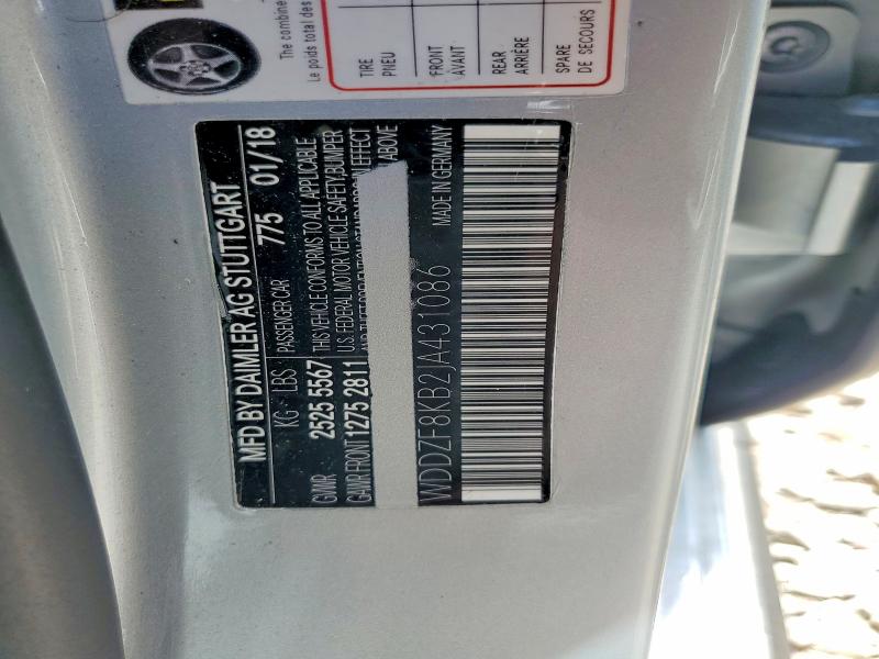 Aukcja sprzedaży 2018 Mercedes-benz E, vin: WDDZF8KB2JA431086, numer aukcji: 64244426