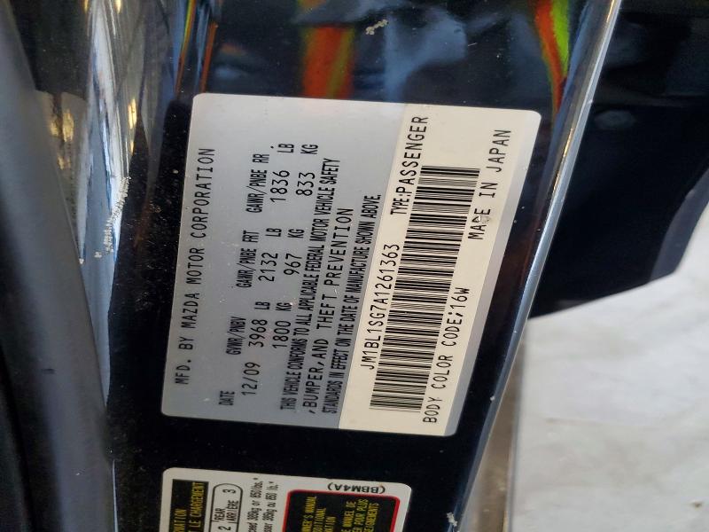 66778866 :رقم المزاد ، JM1BL1SG7A1261363 vin ، 2010 Mazda 3 مزاد بيع
