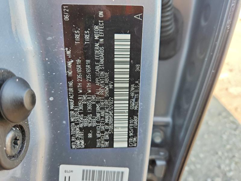 Продажа на аукционе авто 2021 Toyota Highlander, vin: 5TDBZRBH5MS127822, номер лота: 63588716