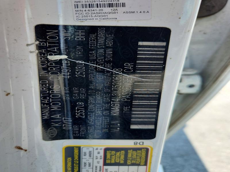 Aukcja sprzedaży 2018 Kia Optima, vin: KNAGT4L3XJ5206138, numer aukcji: 64592786