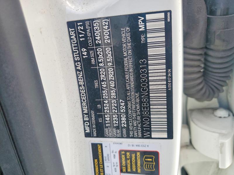 Aukcja sprzedaży 2022 Mercedes-benz Glc Coupe, vin: W1N0J8EB8NG030313, numer aukcji: 63948846