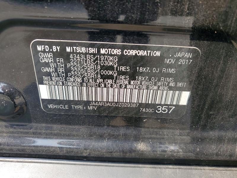 Aukcja sprzedaży 2018 Mitsubishi Outlander Sport, vin: JA4AR3AU0JZ029387, numer aukcji: 63441336