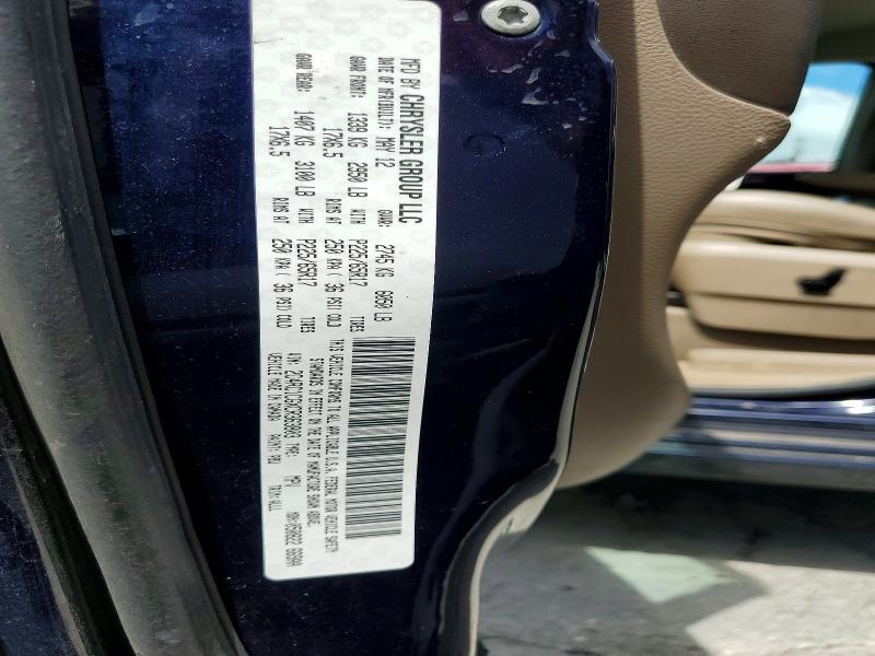 63689256 :رقم المزاد ، 2C4RC1CGXCR363803 vin ، 2012 Chrysler Town & Country مزاد بيع