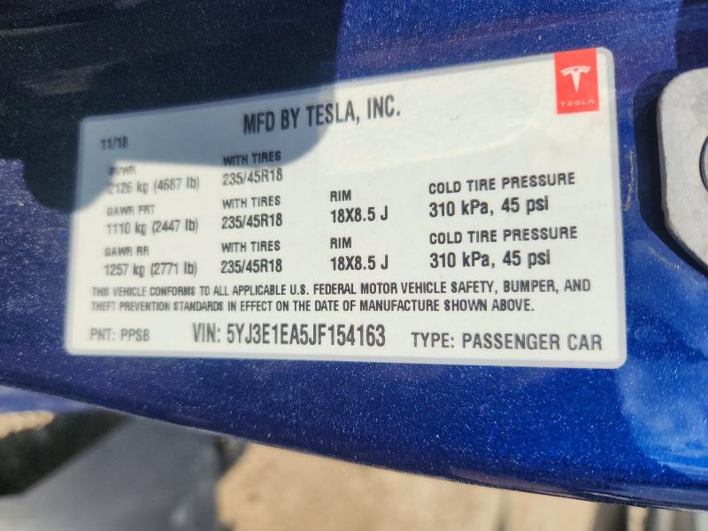 Aukcja sprzedaży 2018 Tesla Model 3, vin: 5YJ3E1EA5JF154163, numer aukcji: 66830246