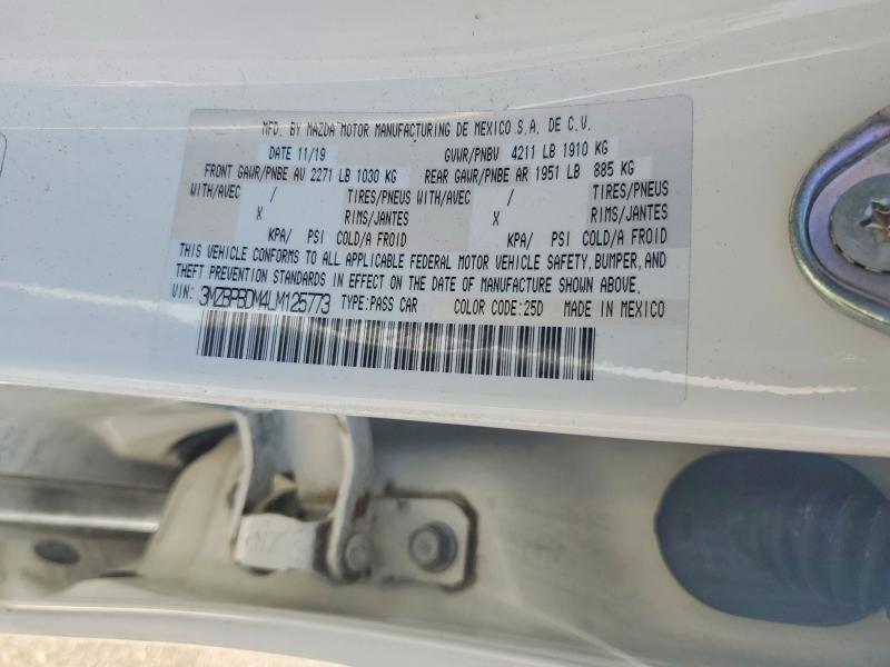 Продажа на аукционе авто 2020 Mazda 3, vin: 3MZBPBDM4LM125773, номер лота: 64011246