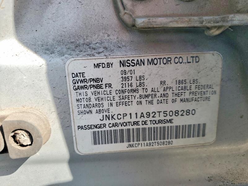 66202356 :رقم المزاد ، JNKCP11A92T50B280 vin ، 2002 Infiniti G20 مزاد بيع