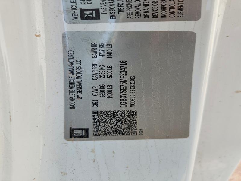 Auction sale of the 2021 Chevrolet Silverado, vin: 1GB3YSE76MF214716, lot number: 69981406