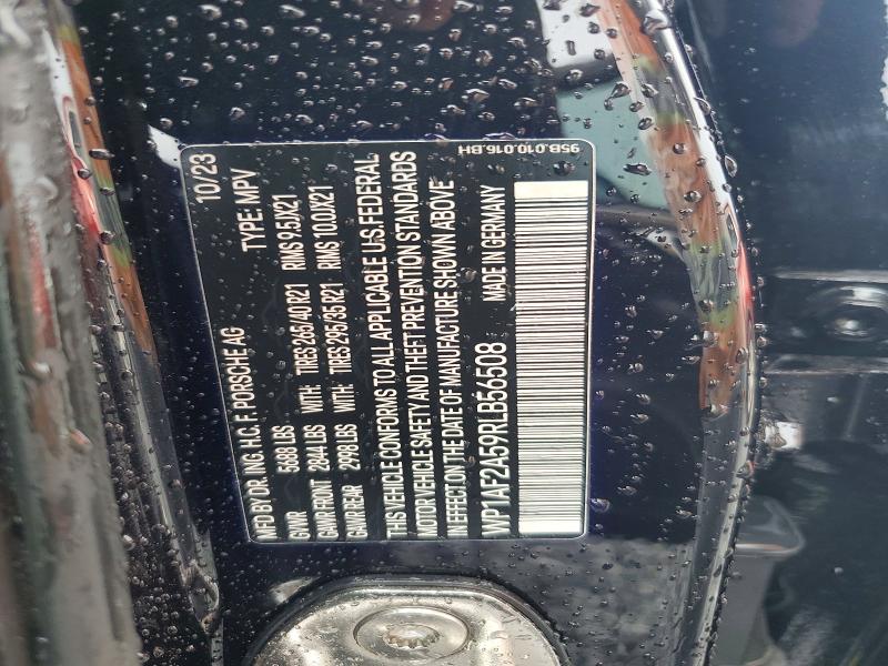 Aukcja sprzedaży 2024 Porsche Macan, vin: WP1AF2A59RLB56508, numer aukcji: 63581036