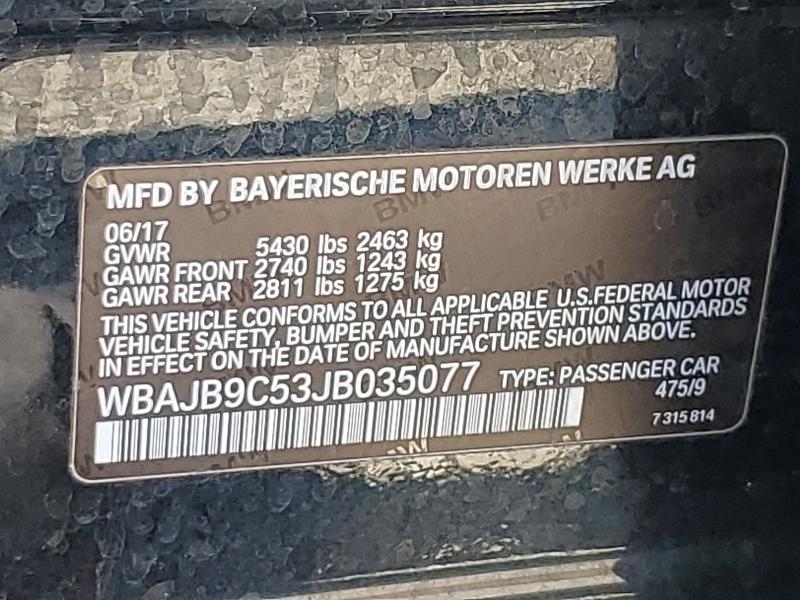 Aukcja sprzedaży 2018 Bmw M550xi, vin: WBAJB9C53JB035077, numer aukcji: 65050426