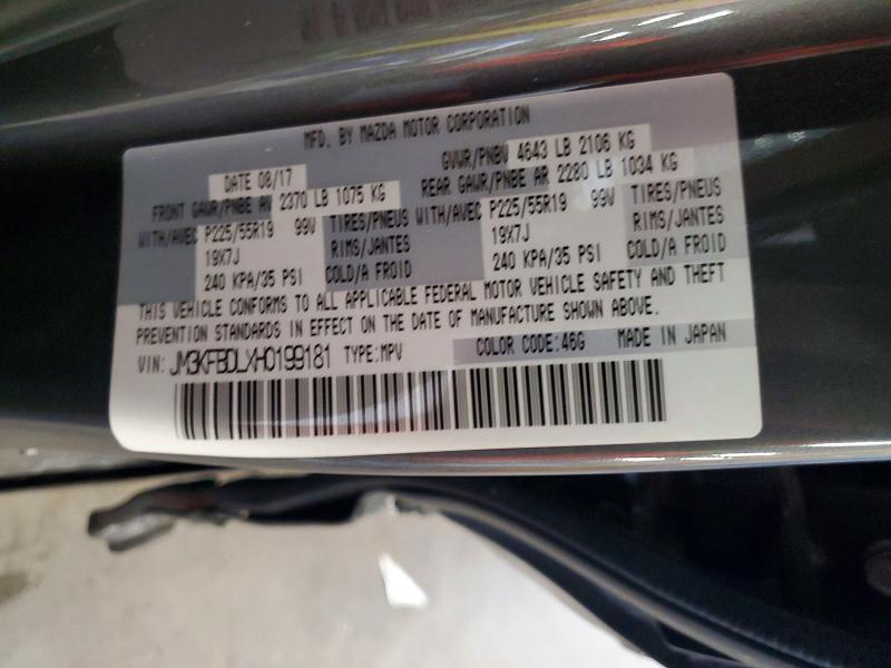 Aukcja sprzedaży 2017 Mazda Cx-5, vin: JM3KFBDLXH0199181, numer aukcji: 64962156