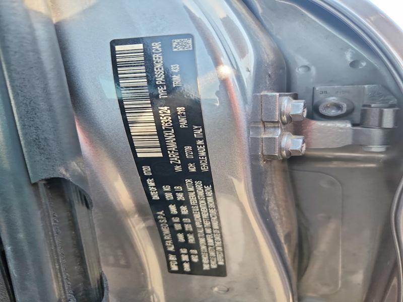 Продажа на аукционе авто 2020 Alfa Romeo Giulia, vin: ZARFAMANXL7635124, номер лота: 64024296