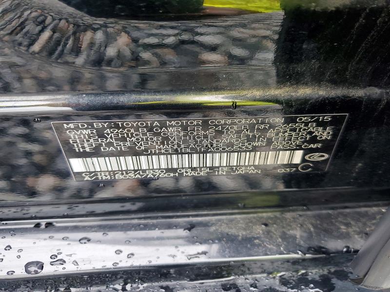 63697186 :رقم المزاد ، JTHCE1BL1FA006533 vin ، 2015 Lexus Gs مزاد بيع