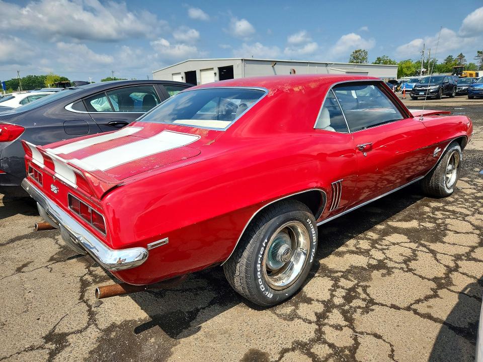 64959286 :رقم المزاد ، 124379N690790 vin ، 1969 Chevrolet Camaro مزاد بيع