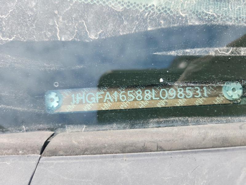 2008 Honda Civic მანქანა იყიდება აუქციონზე, vin: 1HGFA16588L098531, აუქციონის ნომერი: 65294756