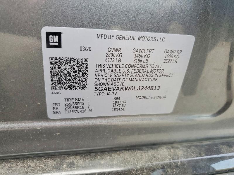 Aukcja sprzedaży 2020 Buick Enclave, vin: 5GAEVAKW0LJ244813, numer aukcji: 64302976