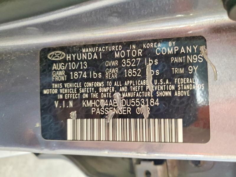 Продажа на аукционе авто 2013 Hyundai Accent, vin: KMHCT4AE4DU553184, номер лота: 64633356