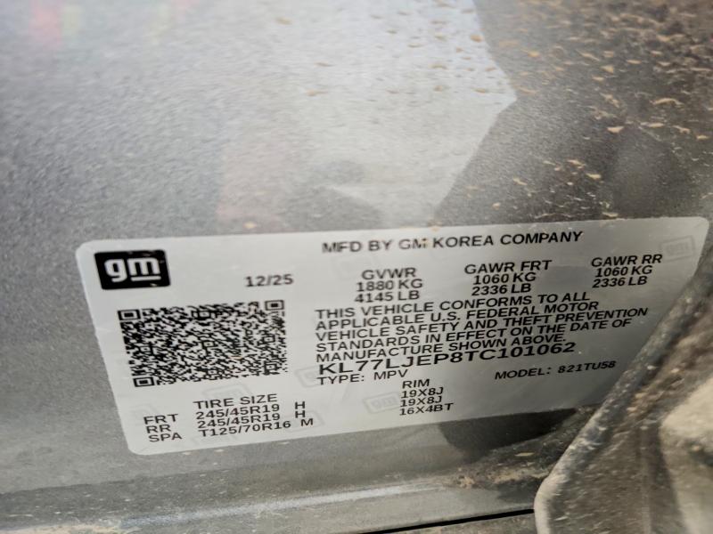 Aukcja sprzedaży 2026 Chevrolet Trax, vin: KL77LJEP8TC101062, numer aukcji: 65801246
