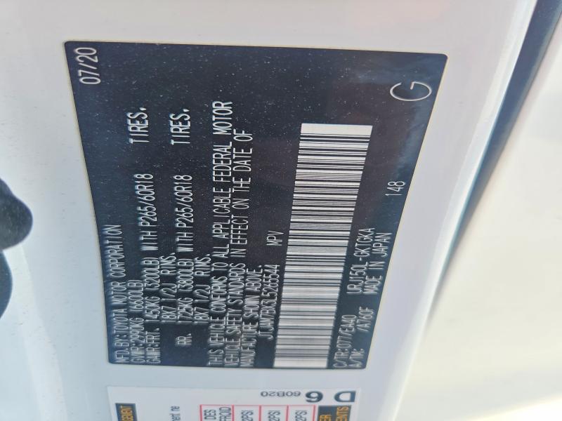 66246416 :رقم المزاد ، JTJAM7BX3L5265544 vin ، 2020 Lexus Gx مزاد بيع