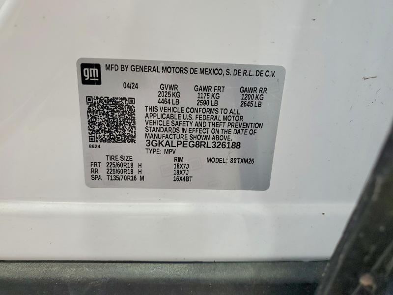 Продаж на аукціоні авто 2024 Gmc Terrain, vin: 3GKALPEG8RL326188, номер лоту: 65960826