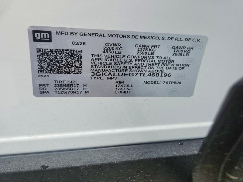 63409206 :رقم المزاد ، 3GKALUEG7TL468196 vin ، 2026 Gmc Terrain مزاد بيع