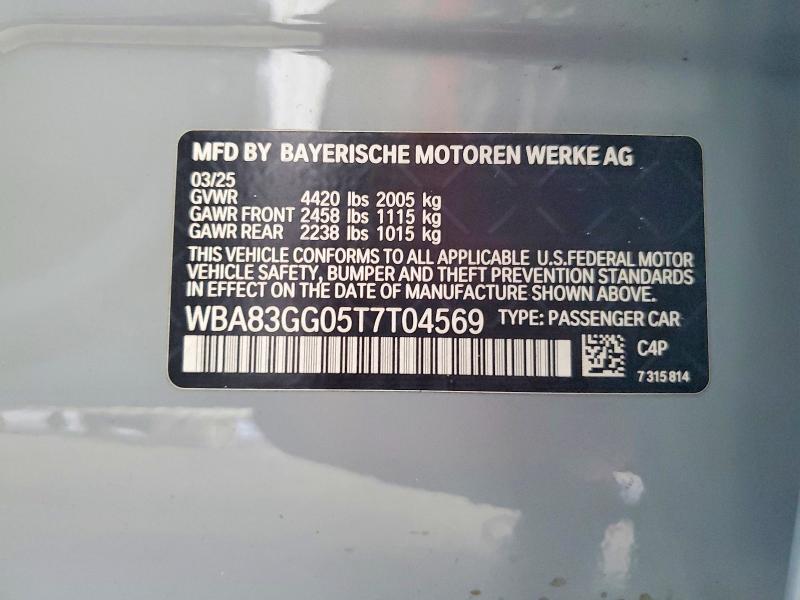 66985326 :رقم المزاد ، WBA83GG05T7T04569 vin ، 2026 Bmw 228 مزاد بيع