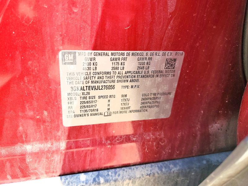 Aukcja sprzedaży 2018 Gmc Terrain, vin: 3GKALTEV9JL276056, numer aukcji: 63323486