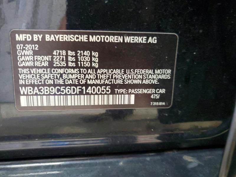 Aukcja sprzedaży 2013 Bmw 335, vin: WBA3B9C56DF140055, numer aukcji: 66504886