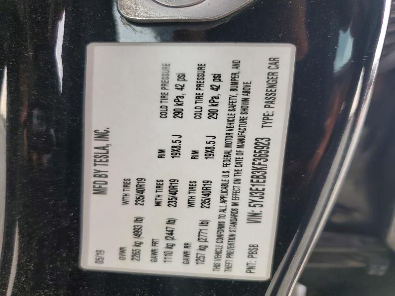 Aukcja sprzedaży 2019 Tesla Model 3, vin: 5YJ3E1EB3KF365923, numer aukcji: 65805016
