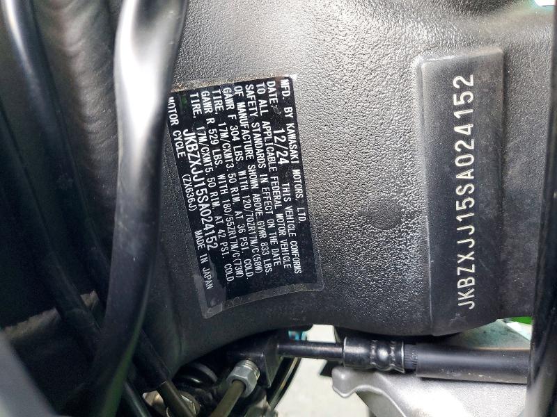 Продажа на аукционе авто 2025 Kawasaki Zx636, vin: JKBZXJJ15SA024152, номер лота: 64988186